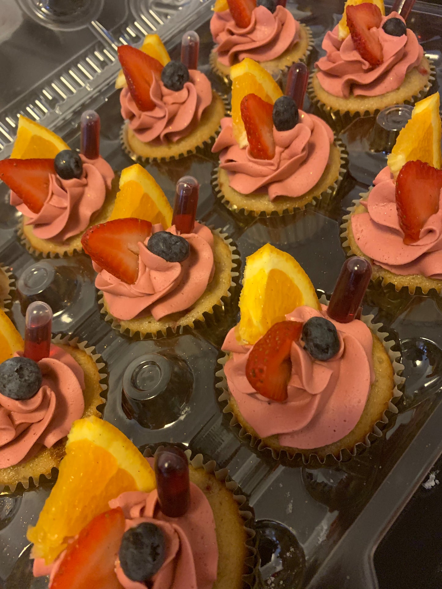 Alcohol infused cupcakes