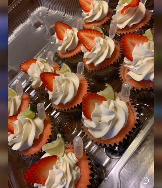 Alcohol infused cupcakes
